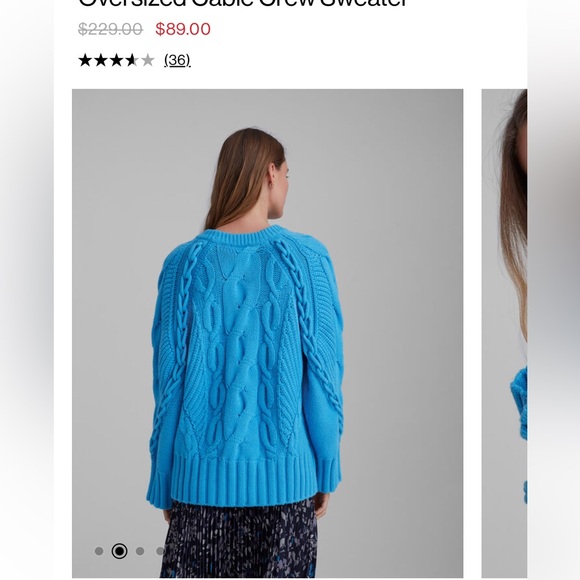 Cable crew oversized sweater - Picture 3 of 4